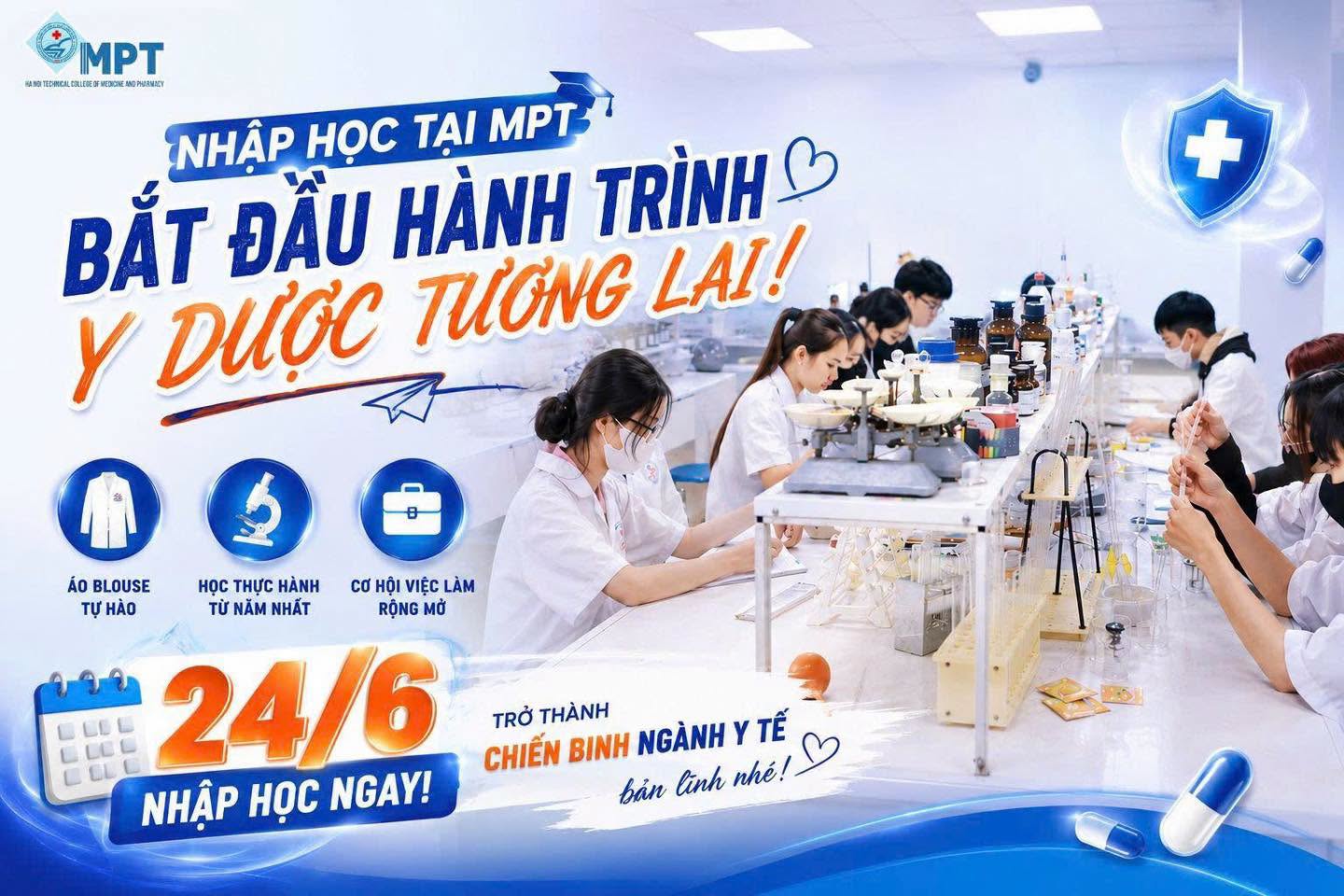 24/6 – NHẬP HỌC TẠI MPT: SẴN SÀNG BẮT ĐẦU HÀNH TRÌNH DƯỢC SĨ TƯƠNG LAI!